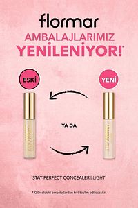 Doğal Bitişli Kapatıcı (SICAK ALT TON) - Stay Perfect Concealer - 002 Light - 8682536085465 ürün fotoğrafı