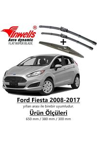 Ford Fiesta Ön Arka Muz Silecek Takımı (2008-2017) ürün fotoğrafı