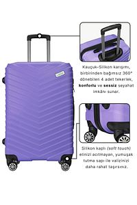 Wx-1001 Mor Büyük Boy Valiz ürün fotoğrafı