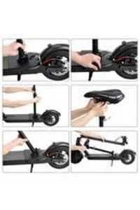 Elektrikli Scooter Koltuğu Katlanır Suspansiyonlu Sele Siyah Koltuk ürün fotoğrafı