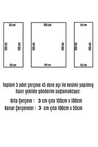 Buboyanabilir 4 Cm Duvar Çıtası 3 Adet Hazır Kesimli Çerçeve Paketi ürün fotoğrafı