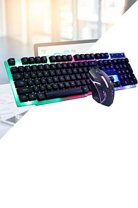 Qpart Gm-14 Oyuncu Klavye Seti Kablolu Aydınlatmalı Set Gamer Pc Oyun Seti Klavye ürün fotoğrafı