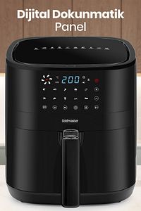 Smartfry Dijital Dokunmatik 1900 W 10 Ön Ayarlı 6 Litre Airfryer Yağsız Kızartma Sıcak Hava Fritöz ürün fotoğrafı