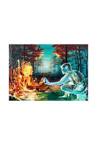 1000 Parça Puzzle - Fire And Water (ATEŞ VE SU) ürün fotoğrafı