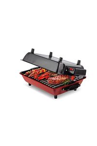 Büyük Boy 40x30 Cm Elektrikli Izgara Barbekü Mangal Kebapçı Balıkçı Emaye Gövdeli Emaye Teps ürün fotoğrafı