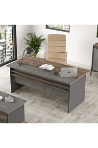 Vista A Ofis Masası 180cm*90cm Kahve-Beton-Antrasit VS1-CGA ürün fotoğrafı