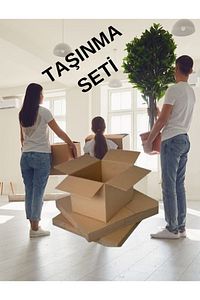 60x40x30 10 Adet Taşıma Kolisi Çift Oluklu Boş Koli, Taşınma Kolisi ürün fotoğrafı