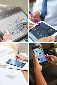 Tablet Akıllı Tahta Dokunmatik Kalem Tüm Dokunmatik Yüzeylerde Çalışır Dokunmatik Uçlu Akıllı Kalem ürün fotoğrafı