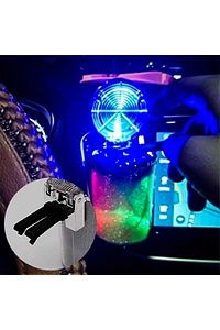 OTO KÜLLÜK RENKLİ IŞILTILI RGB ARAÇ İÇİ LED KÜLLÜK 7 IŞIKLI BLACKPİNK HAYRANI BADGİRL KÜLLÜĞÜ ürün fotoğrafı