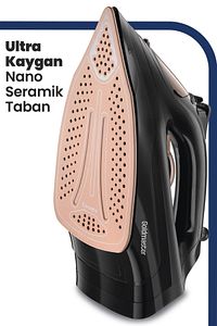 Powerjett 2200 Watt Nano Seramik Tabanlı Geniş Su Tanklı 160 Gr Etkili Şok Buharlı Ütü ürün fotoğrafı