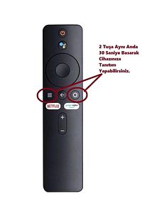 Xiaomi Mi Box S 4k Tv Stick Uyumlu Netflix Prime Video Tuşlu Kumanda ( Sadece Kumanda ) ürün fotoğrafı