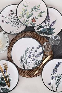 Çiçek Bahçesi Servis Tabağı 25 Cm 6 Adet - 18938-39-40-41-42-43 ürün fotoğrafı