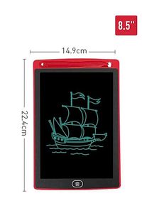 Grafik Digital Çocuk Yazı Tahtası Çizim Tableti Lcd 8.5 Inc Yüksek Kalite Kırmızı ürün fotoğrafı