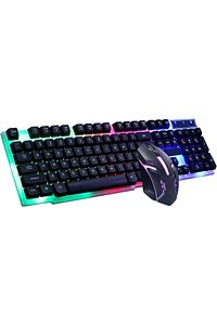 Qpart Gm-14 Oyuncu Klavye Seti Kablolu Aydınlatmalı Set Gamer Pc Oyun Seti Klavye ürün fotoğrafı