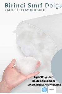 5 Adet Yıkanabilir Nonwowen Antialerjik Slikonize Yastık 50x70 800 gr ürün fotoğrafı