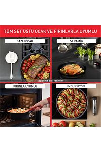 L3959153  Titanyum Ingenio Unlimited On 3'lü Tava Seti - 2100134265 ürün fotoğrafı
