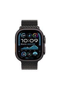 Watch Ultra 2 GPS + Cellular 49mm Black Titanium Case with Black Titanium Milanese Loop - M ürün fotoğrafı