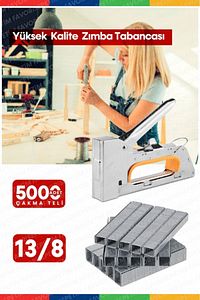 Çok Amaçlı Ev Dekorasyon Mobilya Ahşap Çerçeve Çakma Manuel Zımba Tabancası 4000 Adet Zımba ürün fotoğrafı