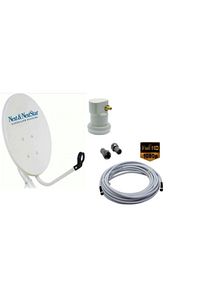 70cm Çanak Anten Set Çanak Anten - Tekli Lnb, 10 Metre Kablo ürün fotoğrafı