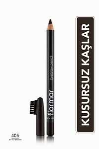Kapağı Fırçalı Kaş Kalemi (Kahve) - Eyebrow Pencil - 405 Bitter Brown - 8690604278701 ürün fotoğrafı