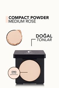 Yoğun Pigmentli Kompakt Pudra - Compact Powder - 090 Medium Rose - 8682536051309 ürün fotoğrafı