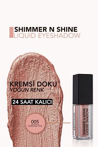 Metalik Likit Göz Farı (PEMBE) - Shimmer & Shine Liquid Shadow - 005 Diamond Pink - 8682536003131 ürün fotoğrafı