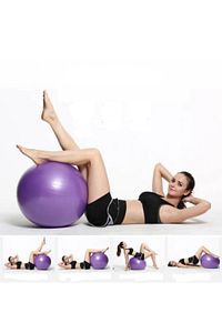 65 Cm Pilates Topu Fitilli + Pompa Seti Plates Denge Yoga Spor Egzersiz Top Jimnastik Fitness Topu ürün fotoğrafı