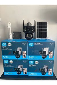 Sim Kartla Çalışan O-kam 3037 4g 6mp Ptz Dual Lens Güneş Panelli Solar Kamera ürün fotoğrafı