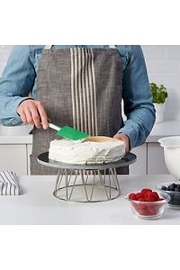 Spatula 25 Cm Silikon Kauçuk Yeşil Beyaz ürün fotoğrafı