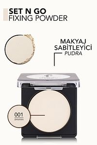 Sabitleyici Mat Kompakt Pudra (SOĞUK ALT TON) - Set'n Go Fixing Powder - 001 Banana - 8682536053631 ürün fotoğrafı
