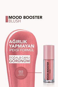 Yoğun Pigmentli Likit Allık (GÜL KURUSU) - Mood Booster Lbl. - 003 Thats Rosewood - 8682536043724 ürün fotoğrafı