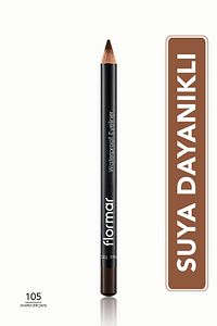 Suya Dayanıklı Mat Göz Kalemi (KAHVE) - Waterproof Eyeliner - 105 Warm Brown - 8690604109050 ürün fotoğrafı
