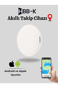 Hbb-k Beyaz Ios & Android Uyumlu Airtag Akıllı Gps Takip Cihazı ürün fotoğrafı