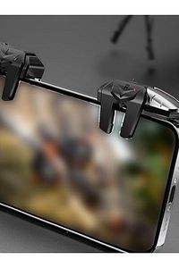 6 Parmak Oyuncu Tetik Aksamı Pubg Gecikmesiz Metal Düğme Cep Telefonu Oyunları Için Geniş Uyumluluk ürün fotoğrafı