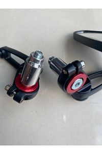 Moto Aura -motosiklet Gidon Aynası Kırmızı ürün fotoğrafı