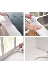 3.2 M Banyo Küvet Mutfak Lavabo Beyaz Su Sızdırmaz Bant Su Geçirmez Kenar Bandı Sızdırmazlık Tamir ürün fotoğrafı