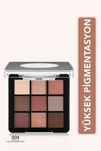 Mat & Işıltılı Kremsi Far Paleti - Eye Shadow Palette - 004 Follow Your Heart- 8682536048460 ürün fotoğrafı