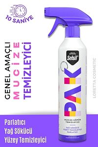 Pak 500 ml Mucize Köpük Temizleyici Sprey Yağ Sökücü Yüzey Temizleyici Parlatıcı Paksprey1li ürün fotoğrafı