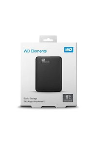 Elements 1TB 2.5' USB 3.0 Taşınabilir Disk (WDBUZG0010BBK-WESN) ürün fotoğrafı