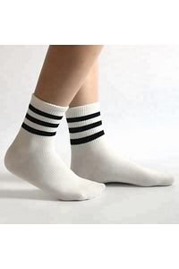 Unisex 5'li Çizgili Tenis Model Çorap - Ekstra Rahat Ve Esnek 5 Çift ürün fotoğrafı