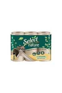 Select Ağartılmamış Kahverengi Organik 3 Katlı Kağıt Havlu 6 Rulo ürün fotoğrafı