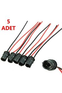 T10 Park Ampulü Duy Soket Seti 5 Adet Set T10 Duyu T10 Soketi Dipsiz Ampul Soketi Dipsiz Duy ürün fotoğrafı