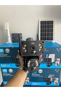 Sim Kartla Çalışan O-kam 3037 4g 6mp Ptz Dual Lens Güneş Panelli Solar Kamera ürün fotoğrafı