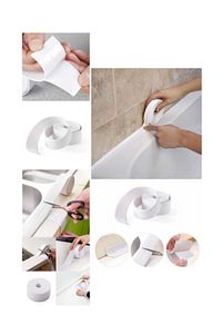 3.2 M Banyo Küvet Mutfak Lavabo Beyaz Su Sızdırmaz Bant Su Geçirmez Kenar Bandı Sızdırmazlık Tamir ürün fotoğrafı