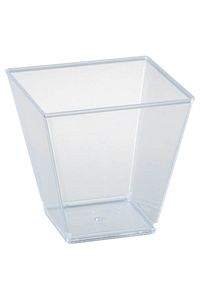 Prizma Mini Mika Plastik Sunum Kabı Kübik Kase 200cc - *10* Adet ürün fotoğrafı