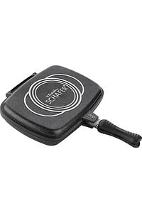 Double Grill Pan 34 Cm Çift Taraflı Tava - Ayrılabilen Ikiz Balık Tavası Buharda Tavuk ürün fotoğrafı