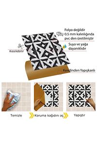 Kendinden Yapışkanlı Kesilebilir Mermer 008 Desenli Pvc Karo 30x30 Cm (11 ADET) 1m2 ürün fotoğrafı