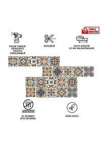 Kendinden Yapışkanlı Fas001 10x10 Cm Desenli Pvc Karo ürün fotoğrafı