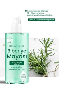 Biberiye Mayası(Suyu+Yağı) Yüksek Kalite Güçlendirici Saç Toniği Doğal ve Saf 200 ML ürün fotoğrafı
