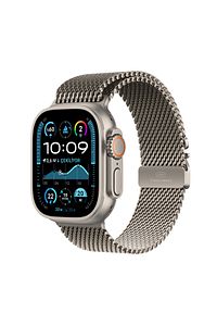 Watch Ultra 2 GPS Cellular 49mm Natural Titanium Case with Natural Titanium Milanese Loop - M ürün fotoğrafı